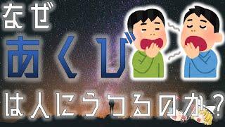 【空気感染な訳ない】あくびをする本当の理由とは？【ゆっくり解説】