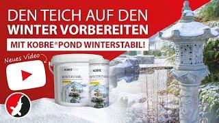 Teich auf den Winter vorbereiten mit Kobre®Pond Winterstabil!