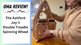 OMA REVIEWS The Ashford Joy II Double Treadle Spinning Wheel! #travelspinningwheel #handspinner