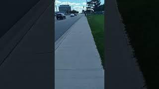 Walking towards Toronto Pearson airport