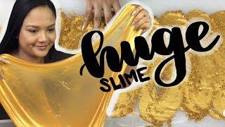 MAKING 100+ POUNDS OF GOLD SLIME I craftyslimecreator