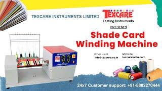 Shade Card Winding Machine, Thread Shade Card Winder, Yarn Shade Card winding Machine