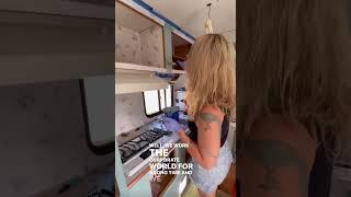 before & after truck camper renovation - we live here!