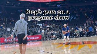 Chef Curry’s range is unreal ‍#StephCurry #GoldenState #Warriors #Basketball #NBA #Hoops #Suns