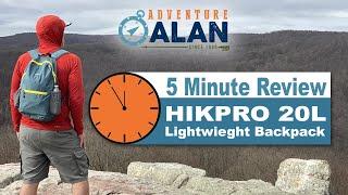 $16 HIKPRO 20L Day Pack | an Affordable Ultralight Pack