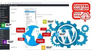 Change "WordPress Admin Dashboard Language" | Oysten Host Ghp 2023