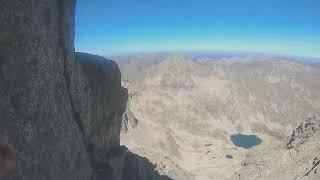 Bajada del Balaitús desde cima hasta atravesar la gran diagonal (1/2)