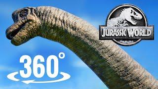  360° video Jurassic Park VR Long Neck Largest Dinosaur Brachiosaurus Jurassic World JWE