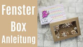 Fensterbox I Box basteln I Verpackung basteln in cm I Anleitung mit Action Haul Material