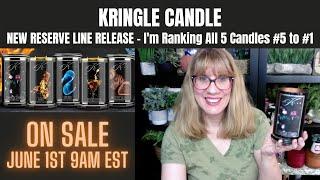 KRINGLE CANDLE NEW RESERVE LINE RELEASE I'm Ranking All 5 Candles #5 to #1