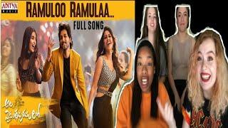 RAMULOO RAMULAA VIDEO SONG REACTION | #AlaVaikunthapurramuloo Allu Arjun | girls reaction / xmaria