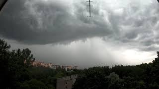 Гроза с градом в Щелково 20 июня 2020/Storm in Schelkovo city, Moscow region 20 june 2020