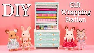 DIY Miniature Wrapping Station  part 1 of 2 ラッピングステーション その１| Dollhouse