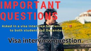 FAQ!! Visa Interview For Denmark  to International Students and their Dependents || Nepali 🫡