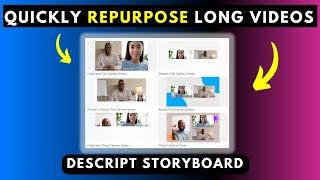 How to Quickly Repurpose Long Videos for Social Media | Repurpose Audio to Video for TikTok, IG, FB