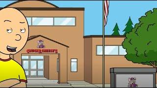 Caillou Turns the School into Chuck E Cheese's (2014 Old Video)