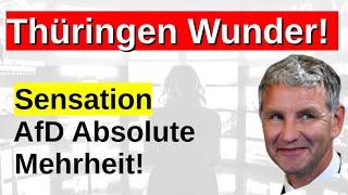 Thüringen Wahlumfrage absolute Mehrheit AfD BSW und Linke abgestürzt CDU verliert Sonntagsfrage