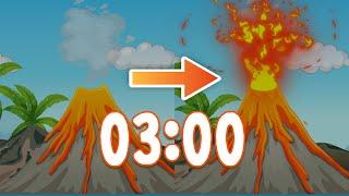 3 Minute Timer VOLCANO  