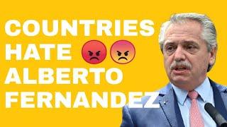 Top Countries that Hate Alberto Fernández | Includes UK Brazil Chile | Yellowstats