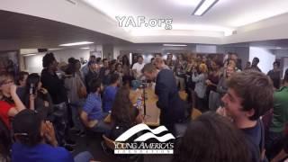 SJW Mob Surrounds, Berates Young Americans for Freedom Students