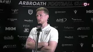 Arbroath 3 - 0 Montrose - Colin Hamilton - Post Match Interview