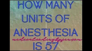 Medical Coding Anesthesia Units of Time | #medicalcoder #anesthesia #time #medicalcodingcourse #tips