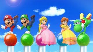 Super Mario Party Minigames - Mario Vs Luigi Vs Peach Vs Daisy (Master Difficulty)