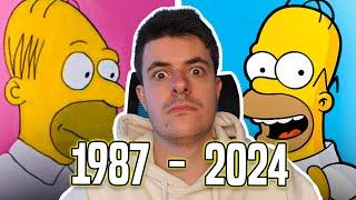 La EVOLUCIÓN de la ANIMACIÓN de LOS SIMPSON en 35 años