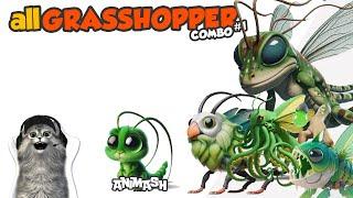 GRASSHOPPER part1 animash gameplay animal merge supreme, cute animal supreme