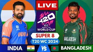  Live: India vs Bangladesh T20 World Cup Live Match Score | Live Cricket Match Today IND vs BAN