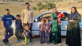 The nomadic life of Afshin and Zulfa in the mountains 