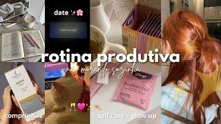 ROTINA PRODUTIVA *não morando sozinha* | Self-care + Glow up 