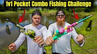 POCKET COMBO Fishing Challenge in Backyard Pond (LOJO vs AYO Fishing)