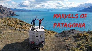 Marvels of the Chilean PATAGONIA / MARBLE CAVES and scenic road 265 with a 4x4 TRUCK CAMPER