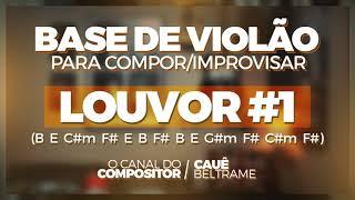 GOSPEL LOUVOR #1 | Violão Worship Praise Backing Track | Bass Percussion Guitar | Compor Improvisar