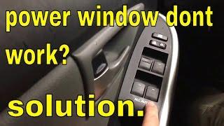 Power Windows not Working from Main Switch Toyota Lexus Scion Subaru EASY FIX!