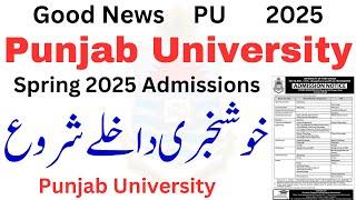 Good News Punjab University Admissions Spring 2025 | PU Admissions 2025 | Successful Graduate