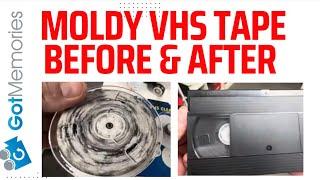 How to Clean Mold off VHS Tape & Restore Picture and Audio - Data Recovery