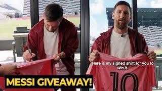 Messi is GIVING AWAY his signed Inter Miami shirt, you can join to participate! Football News Today