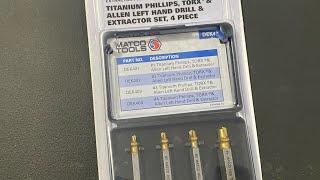 Matco screw  extractor set