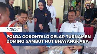 Meriahkan HUT Bhayangkara Ke 78 Polda Gorontalo Gelar Turnamen Domino