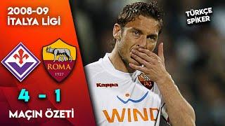 Fiorentina 4-1 Roma | 2008-09 Serie A - Türkçe Spiker