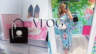 VLOG 🩵CHANEL 24B UNBOXING, LOVESHACKFANCY STANLEY LILLY PULITZER AND NEW EARRINGS FOR MY MOM