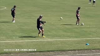 カズ試合前練習　アトレチコ鈴鹿　2024 JFL