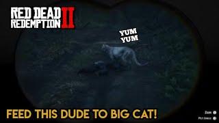 Red Dead Redemption 2 - Feeding people to cougar!