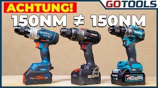 Darf man Parkside Performance trauen? Sind das echte 150 Newtonmeter!? Der Test gegen Bosch & Maktia