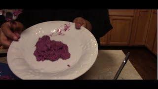 Mashed Purple Sweet Potatoes!