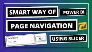Dynamic Page Navigation in Power BI| How to Create Page Navigation in Power BI