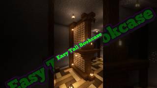 Survival Friendly Bookcase  #minecraft #minecraftshorts #gaming #minecraftbuilds #gamingshorts