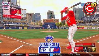 MLB The Show 24 Cincinnati Reds vs San Diego Padres | Near the No hitter | Franchise Mode #10